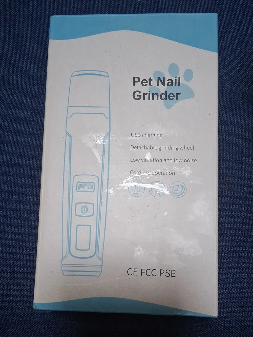 Pet Nail Grinder Electric Trimmer - Low Vibrating For Easy Use